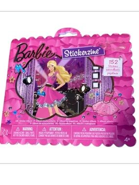 Barbie stickerzine book without stickers used